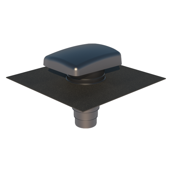 Ventilation Tile Hooded Universal Grey/Black