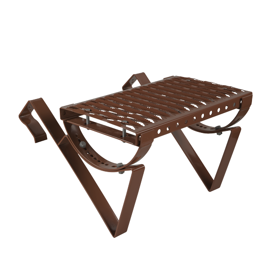 Universal platform kit type D1/D2 40cm x 25cm Steel hot dip galvanized brown