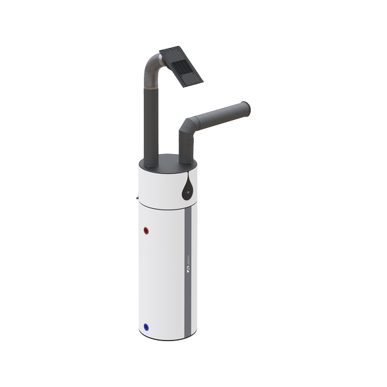 Caelio DHW HP enamelled steel white with Vepac