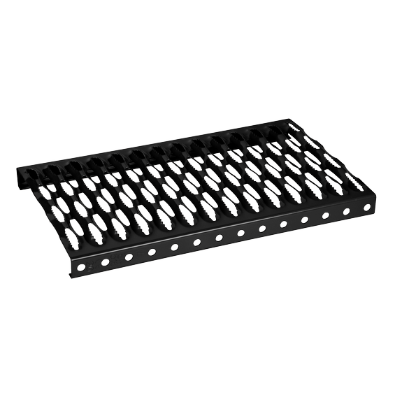 Roof tread 25cm Steel hot dip galvanized black