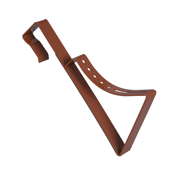 Roof tread and step bracket type D1/D2 Steel hot dip galvanized brown