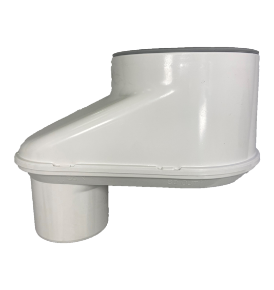 Adaptor 80/125 80-80 PL White
