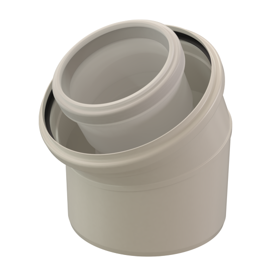 Bend 30° 80/125 PP/ST White