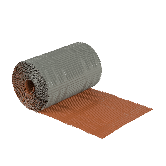 Universal eaves roll 240mm x 10m Alu red/grey