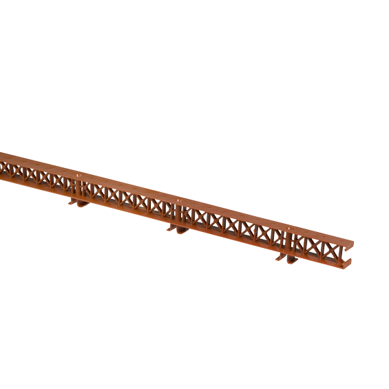 Eaves ventilation element without comb 30mm x 1m PP red
