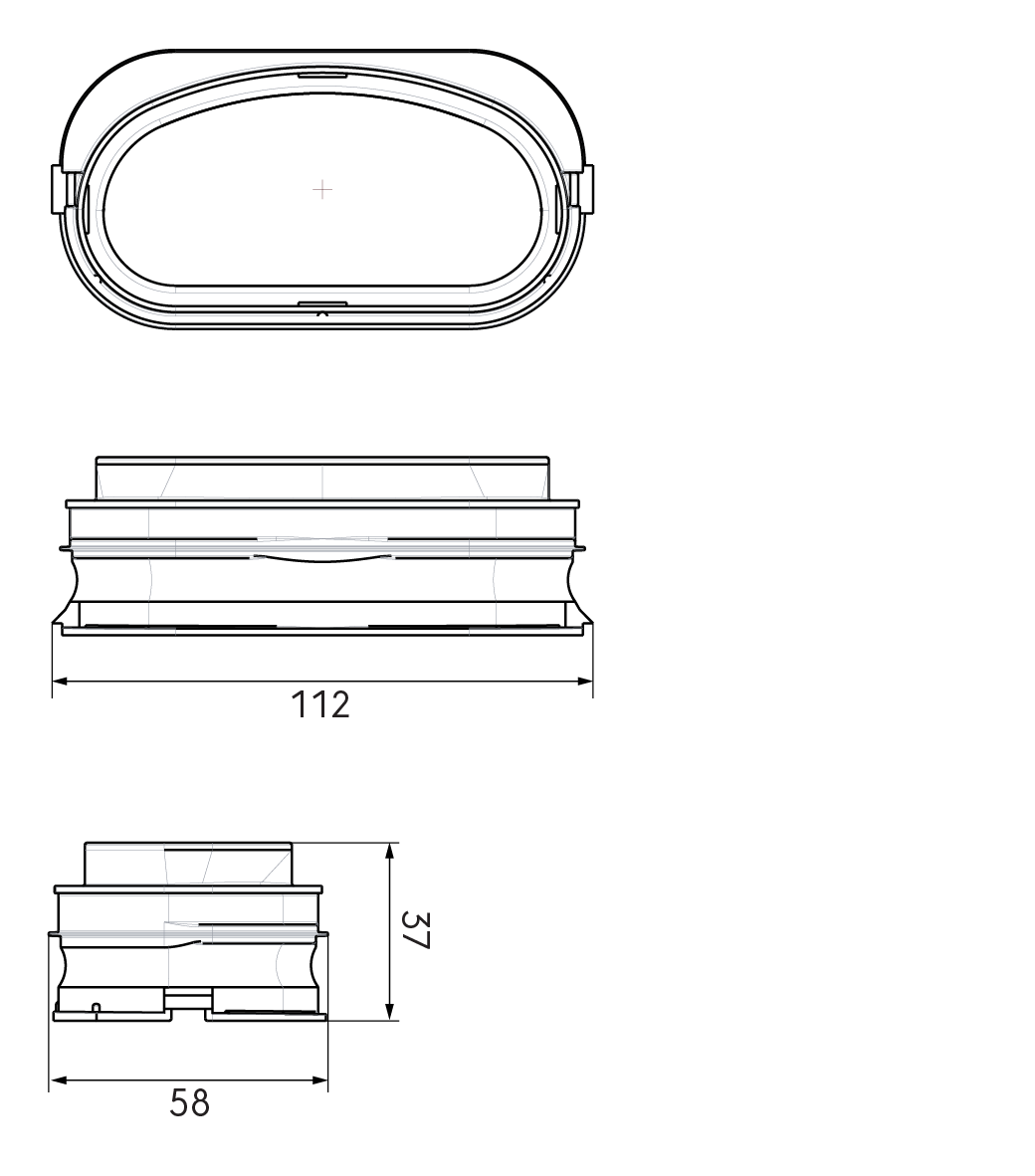 Dimensional drawing – AE35sc Seal ring