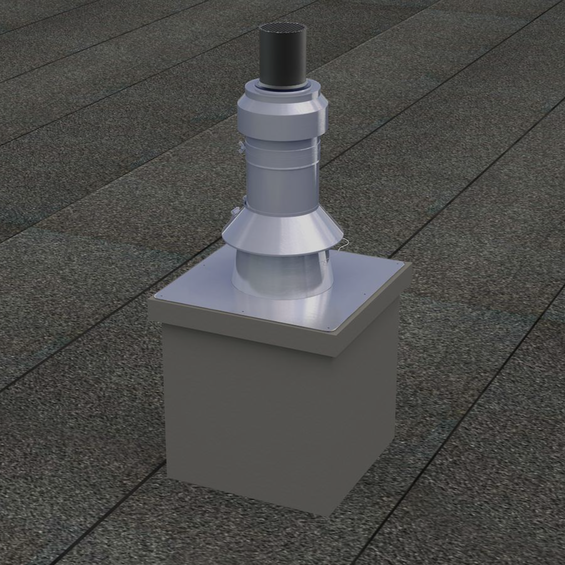 Image d'ambiance - Collerette de solin D125/185mm