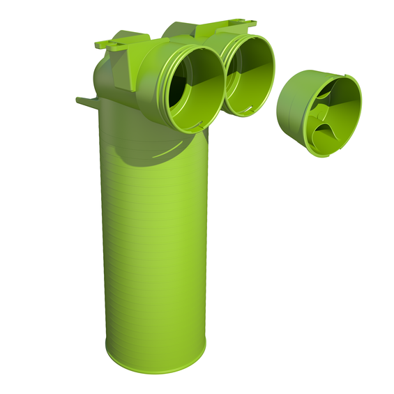 Air Excellent 2x AE34C Valve Adaptor 125 mm 90°