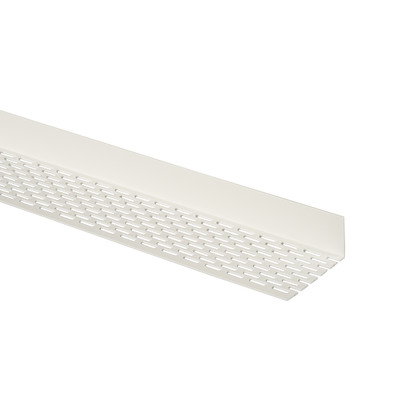 Ventilation Profile 30mm x 60mm x 2,5m Hard PVC white