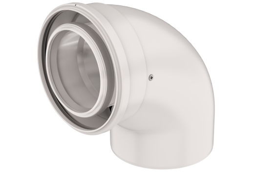 Bend 87° 110/160 PP/Alu White