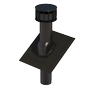 Multivent roof terminal black with universal flashing Ubiflex Standard