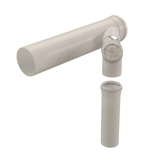 Set Cascade Extension Under Pressure 250-160 PP Translucent
