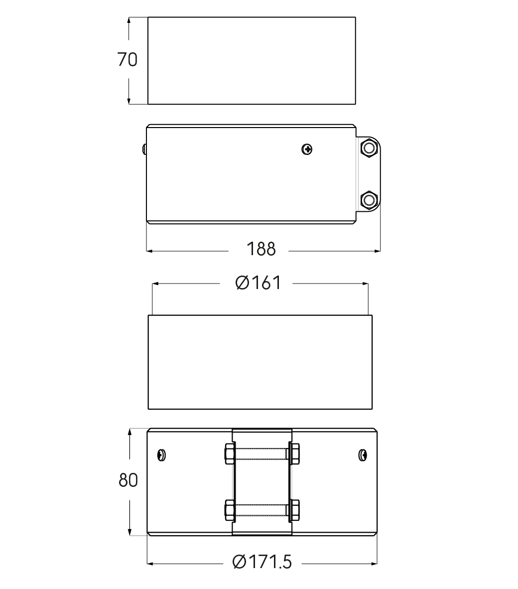 Schéma technique - 3CEp 110/160 Kit Recoupe