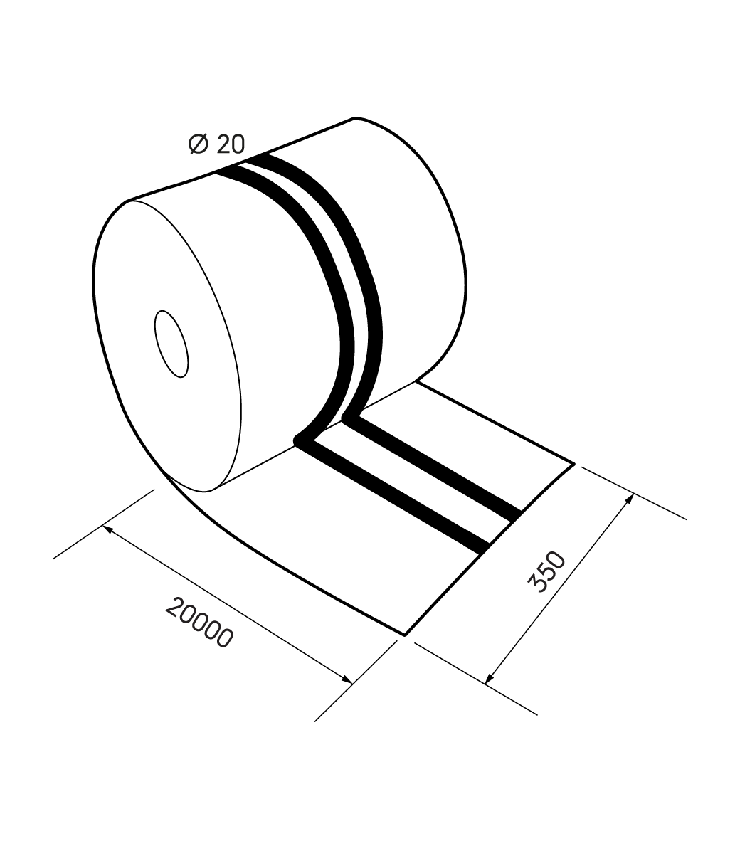 Schéma technique - Bande d'arase 2B D20