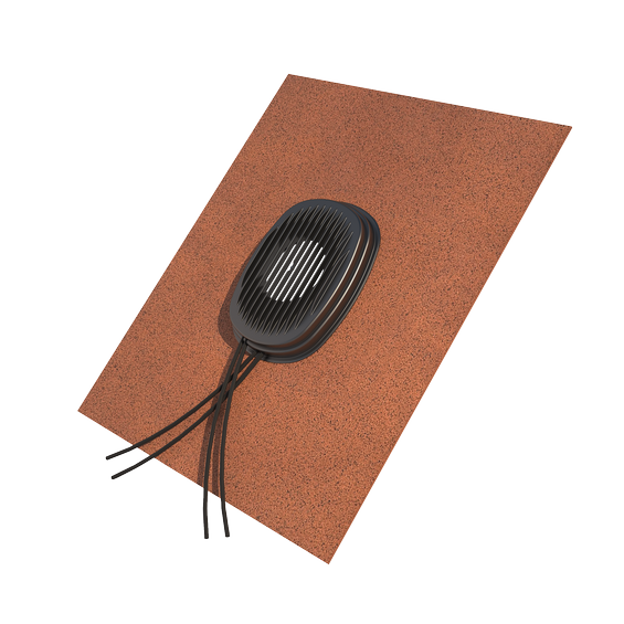 Universal flashing for solar PV cable entry Ubiflex red