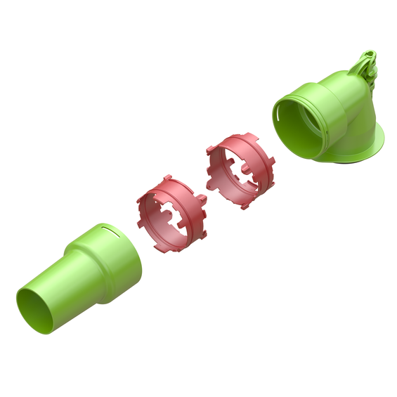 Exploded view - Air Excellent AE48C Valve Adaptor Bend 90°