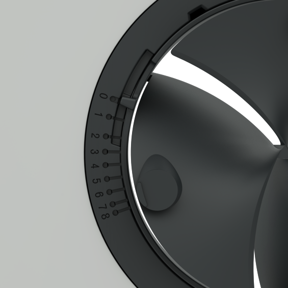 Product image details - Haelix Rondo front no top cap close-up