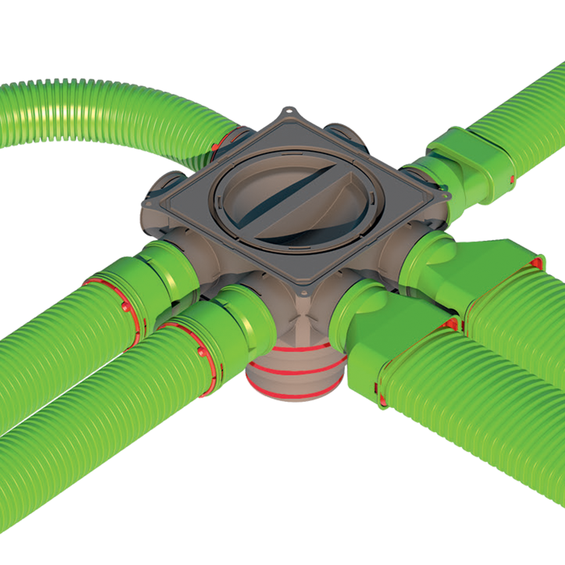 Image d'ambiance - Caisson de distribution Air Excellent DB208V125-200 8 piquages