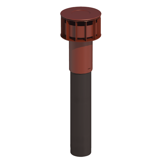 MultiVent Roof Terminal 125 980mm Red