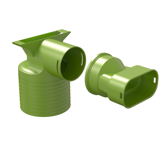 Air Excellent 1x AE35SC Valve Adaptor 125mm 90°