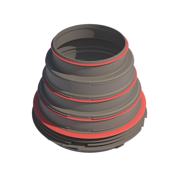 Air Excellent DBOX Stepped Adaptor 125-150-160-180-200