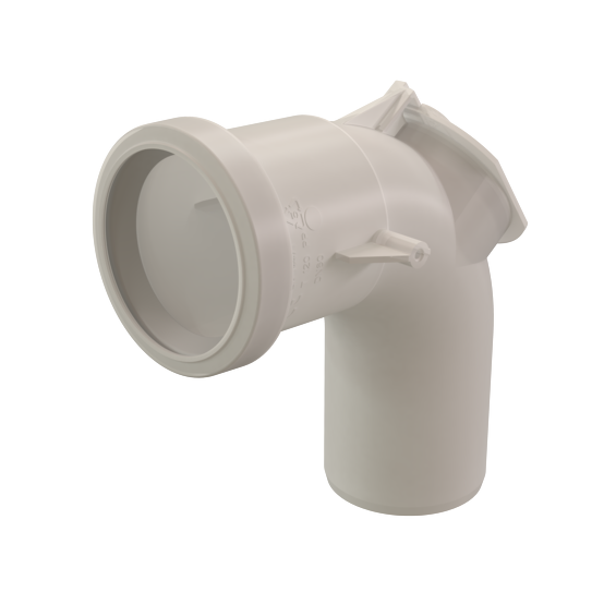 inspection Bend 87° 60mm PP Translucent