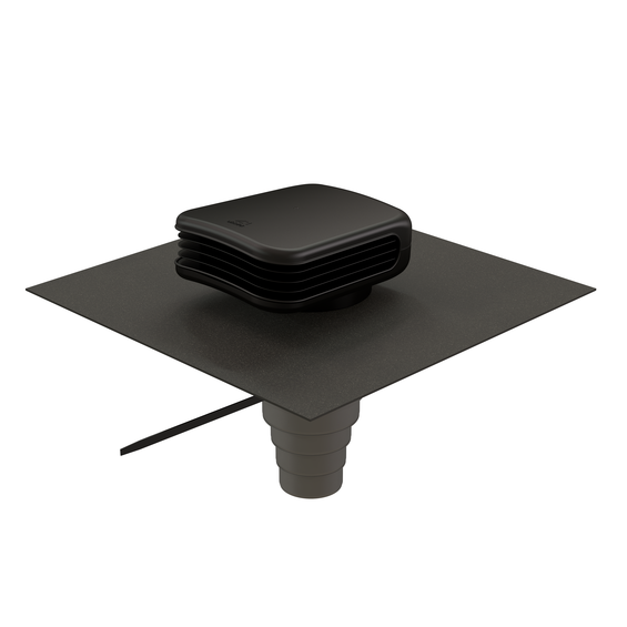 Valetis Roof terminal 200 with adaptor black/black