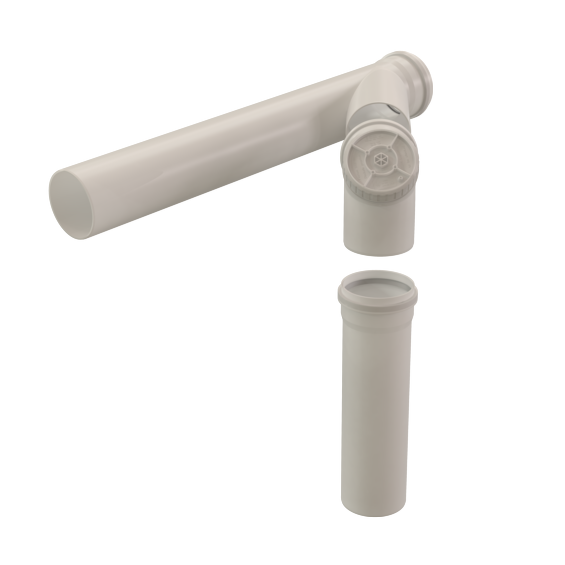 Set Cascade Extension Under Pressure 160-160 PP Translucent