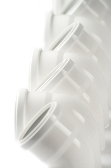 0123050D Rolux bocht enkelwandig PP rookgasafvoer