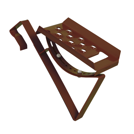 Universal step kit type D1/D2 Steel hot dip galvanized brown