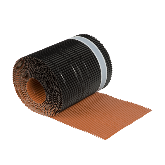 Universal eaves roll 240mm x 10m Alu/Butyl red