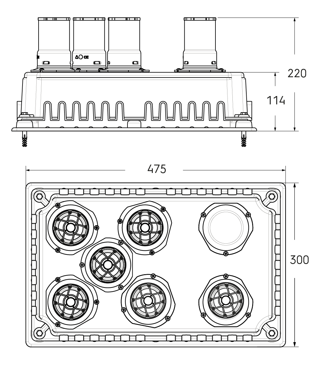 Schéma technique - Kit MultiFlex Shunt 6app - Vue terminal