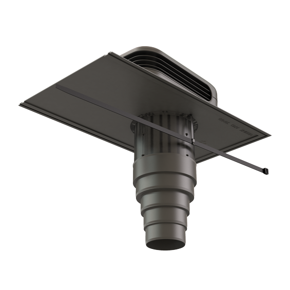 Valetis Roof terminal 200 with adaptor grey/grey