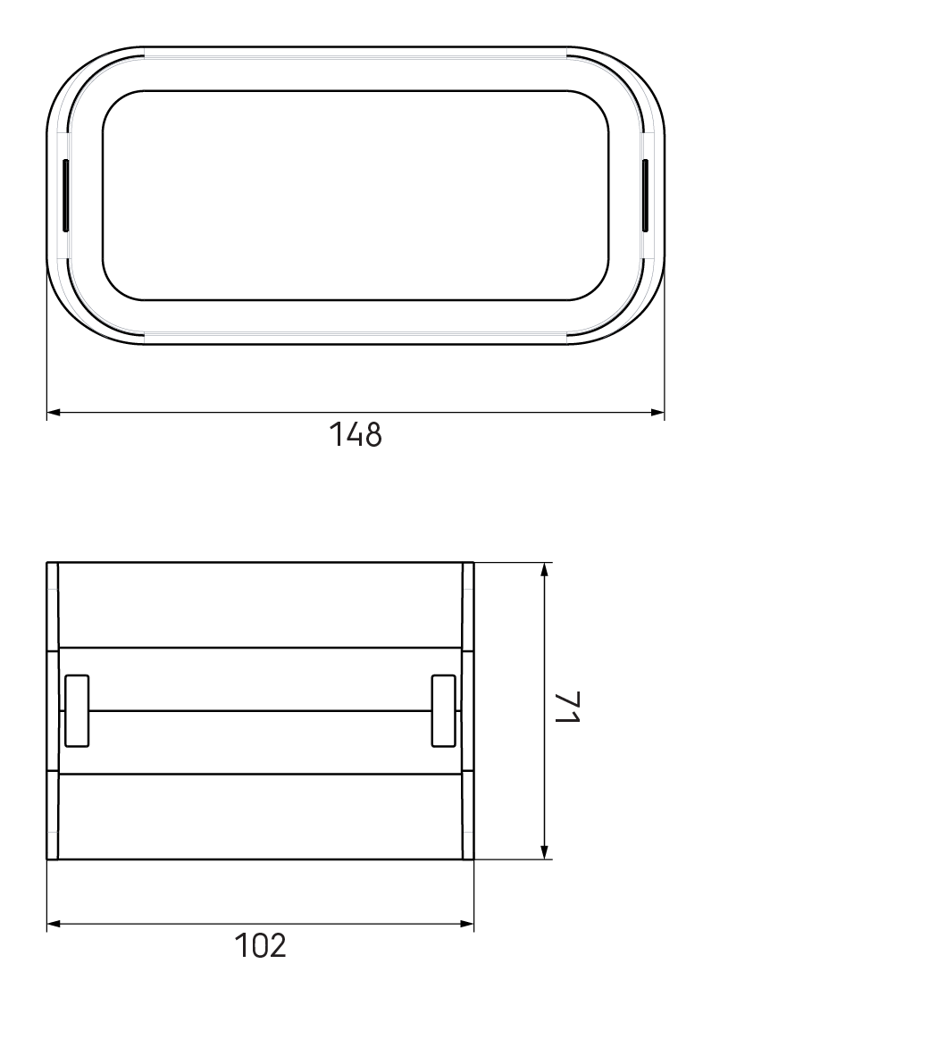 Dimensional drawing – AE55SC Connector