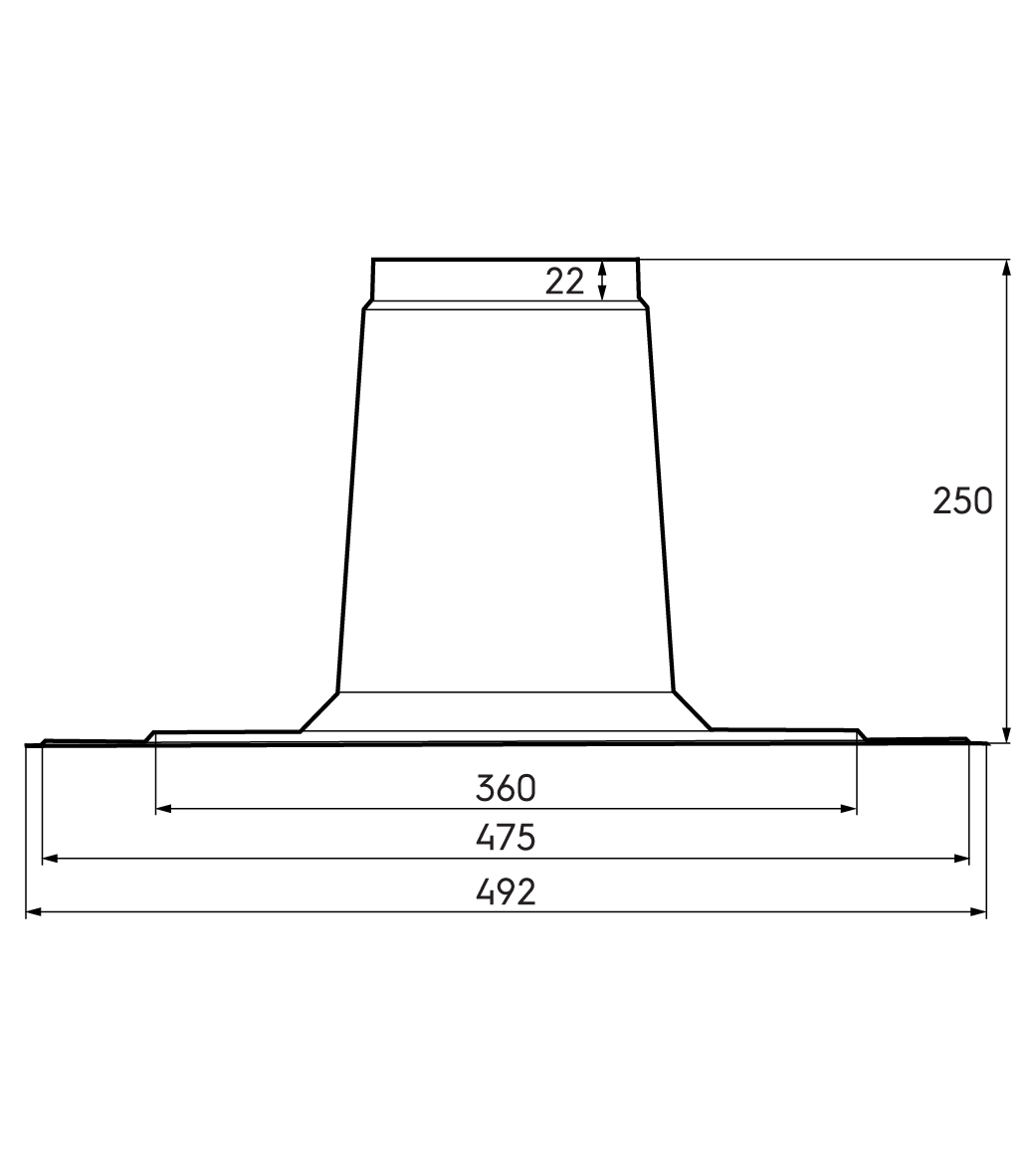 Dimensional drawing - Flange 131