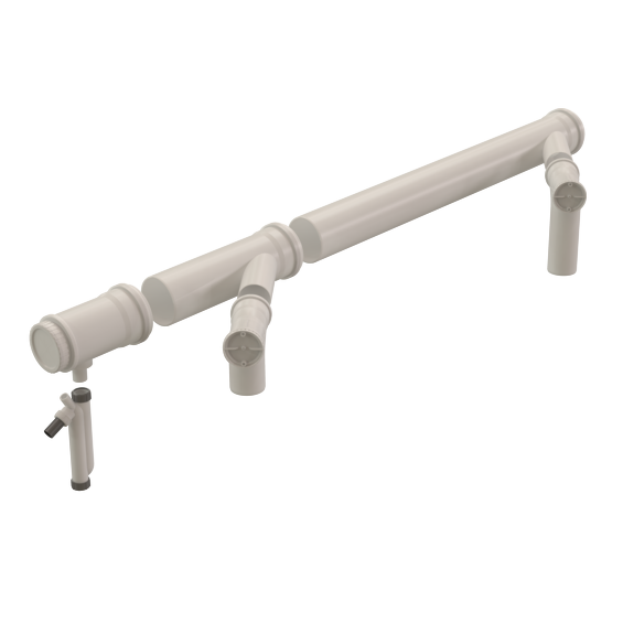 Set Cascade Basic Under Pressure 125-80 PP Translucent